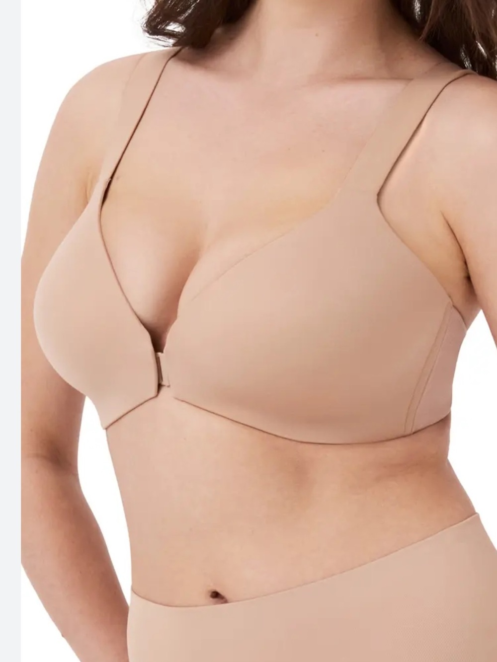 NWT SPANX Nude Smooth T-Shirt Bra front closure